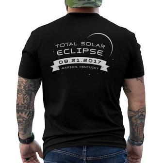 Total Solar Eclipse 2017 Marion Kentucky Souvenir Men's Back Print T-shirt | Mazezy