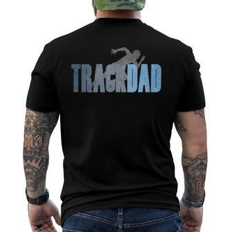 Mens Track Dad Track & Field Cross Country Runner Fathers Day Men's Back Print T-shirt | Mazezy