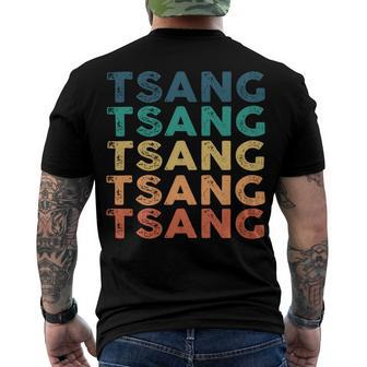 Tsang Name Shirt Tsang Family Name Men's Crewneck Short Sleeve Back Print T-shirt - Monsterry AU