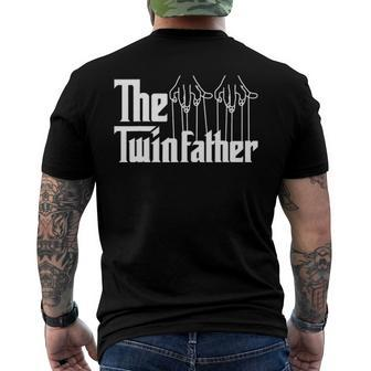 The Twinfather Father Of Twins Twin Daddy Parent Men's Back Print T-shirt | Mazezy
