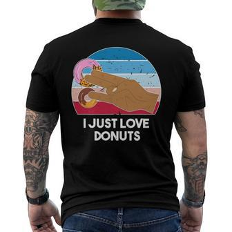 Two In The Pink One In The Stink Donut Two Coot One Boot Men's Back Print T-shirt | Mazezy
