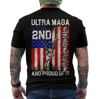 Ultra Maga And Proud Of It A Ultra Maga And Proud Of It V14 Men's Crewneck Short Sleeve Back Print T-shirt | Favorety