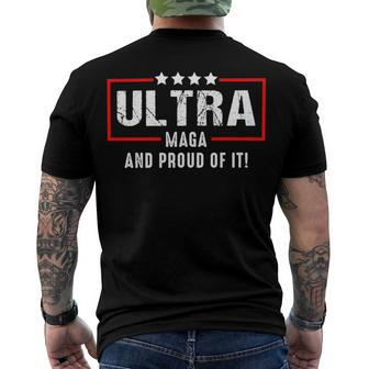 Ultra Maga And Proud Of It V27 Men's Crewneck Short Sleeve Back Print T-shirt | Favorety