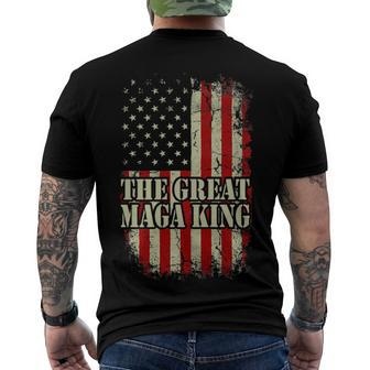 Ultra Maga Eagle 2022 The Return Of The Great Maga King Ultra Maga Tee American Flag Ultra Meg Men's Crewneck Short Sleeve Back Print T-shirt - Monsterry UK