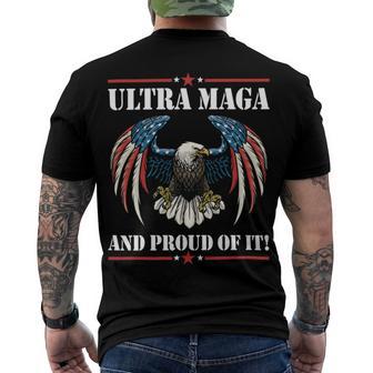 Ultra Maga Eagle Vintage Men's Crewneck Short Sleeve Back Print T-shirt | Favorety UK