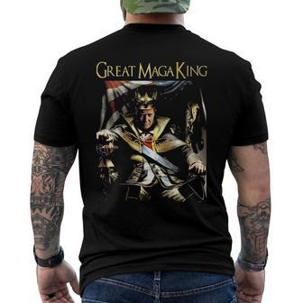 Ultra Maga Great Maga King Great Maga King Trump 2024 Republican Men's Back Print T-shirt | Mazezy