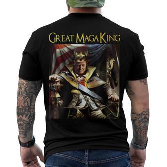 Ultra Maga Great Maga King Shirt Great Maga King Trump 2024 Men's Crewneck Short Sleeve Back Print T-shirt | Favorety UK