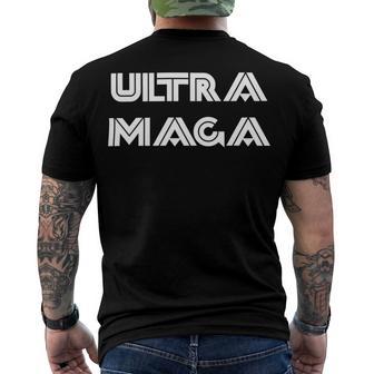 Ultra Maga Inflation Men's Crewneck Short Sleeve Back Print T-shirt | Favorety