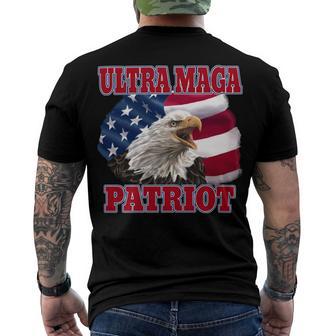 Ultra Maga Patriot American Eagle Us Flag Men's Crewneck Short Sleeve Back Print T-shirt | Favorety AU