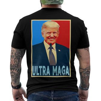 Ultra Maga President Donald Trump Gift Men's Crewneck Short Sleeve Back Print T-shirt | Favorety CA