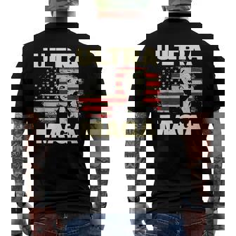 Ultra Maga Proud Ultra-Maga Usa Flag Men's Back Print T-shirt | Mazezy