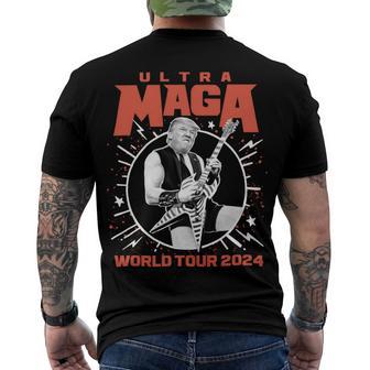 Ultra Maga Trump 2024 Tshirt Heavy Metal World Tour Men's Crewneck Short Sleeve Back Print T-shirt | Favorety DE