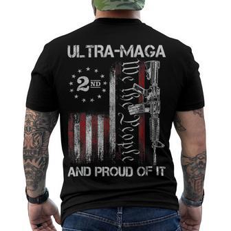 Ultra Maga We The People Proud Republican Usa Flag V2 Men's Crewneck Short Sleeve Back Print T-shirt | Favorety