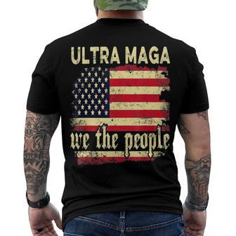 Ultra Maga We The People Vintage Men's Crewneck Short Sleeve Back Print T-shirt | Favorety AU