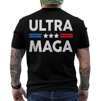 Ultra Mega Patriotic Trp Republicans Conservatives Apparel Men's T-shirt Back Print - Seseable