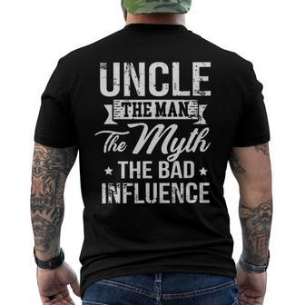 Uncle The Bad Influence Men's Back Print T-shirt | Mazezy