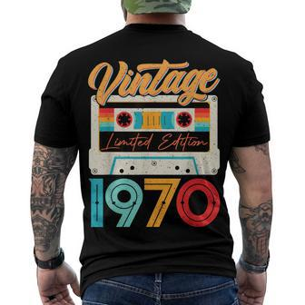 Vintage 1970 Awesome 52 Years Old Retro 52Nd Birthday Bday Men's T-shirt Back Print - Seseable