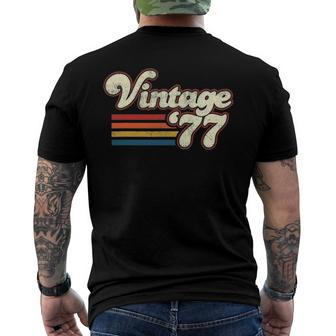 Vintage 1977 45Th Birthday Party Men's Back Print T-shirt | Mazezy