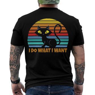 Vintage Black Cat Lover 272 Shirt Men's Crewneck Short Sleeve Back Print T-shirt | Favorety UK