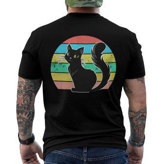 Vintage Black Cat Lover 307 Shirt Men's Crewneck Short Sleeve Back Print T-shirt | Favorety AU