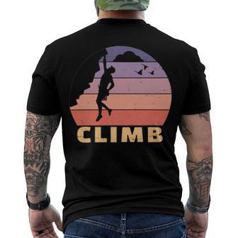 Vintage Retro Rock Climber 174 Shirt Men's Crewneck Short Sleeve Back Print T-shirt | Favorety AU