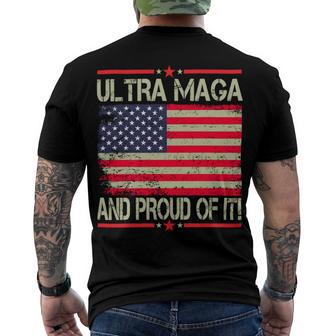 Vintage Ultra Maga And Proud Of It V2 Men's Crewneck Short Sleeve Back Print T-shirt | Favorety