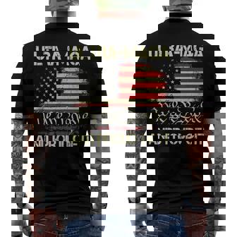 Vintage Ultra Maga And Proud Of It We The People Usa Flag Men's T-shirt Back Print - Seseable
