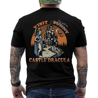 Visit Scenic Castle Dracula 220 Trending Shirt Men's Crewneck Short Sleeve Back Print T-shirt | Favorety