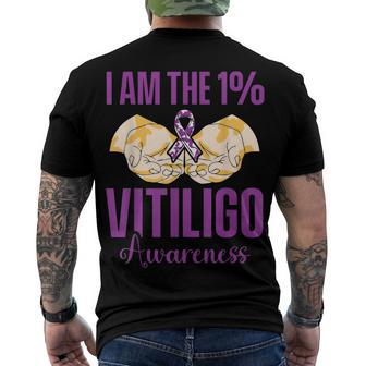 Vitiligo Awareness One Vitiligo Awareness Men's T-shirt Back Print - Seseable