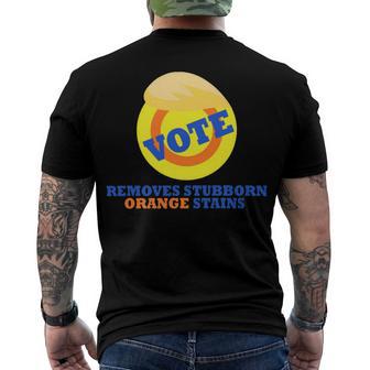 Vote Removes Stubborn Orange Stains 903 Shirt Men's Crewneck Short Sleeve Back Print T-shirt | Favorety CA