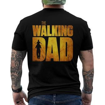 Walking Dad Fathers Day Best Grandfather Men Fun Men's Back Print T-shirt | Mazezy