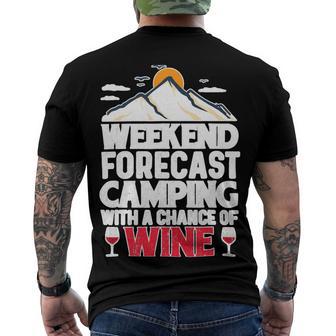 Weekend Forcast Camping Retro Vintage 27 Shirt Men's Crewneck Short Sleeve Back Print T-shirt | Favorety DE