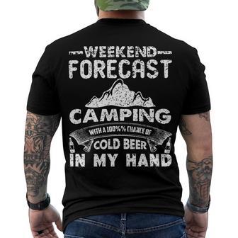 Weekend Forecast Camping 716 Trending Shirt Men's Crewneck Short Sleeve Back Print T-shirt | Favorety CA