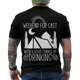 Weekend Forecast Camping With A Good 17 Shirt Men's Crewneck Short Sleeve Back Print T-shirt | Favorety UK