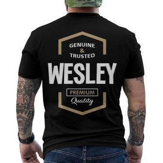 Wesley Name Wesley Premium Quality Men's T-Shirt Back Print - Seseable