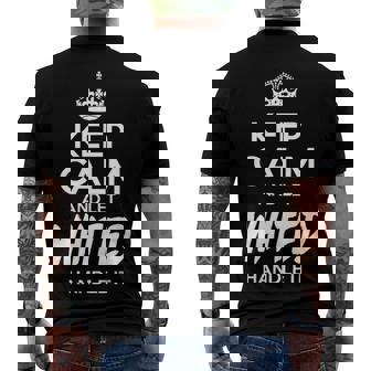 Whited Name Keep Calm And Let Whited Handle It Men's T-Shirt Back Print - Seseable