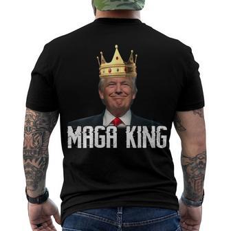 Womens Maga King Shirt The Great Maga King Trump Ultra Maga Men's Crewneck Short Sleeve Back Print T-shirt | Favorety