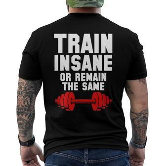 Workout Quote Lifting Training Cool Fitness Lover Men's Back Print T-shirt | Mazezy