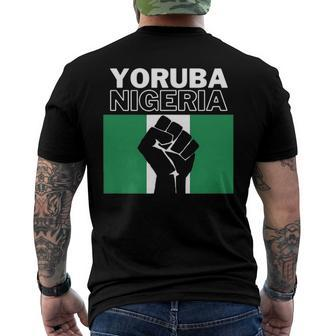 Yoruba Nigeria - Ancestry Initiation Dna Results Men's Back Print T-shirt | Mazezy