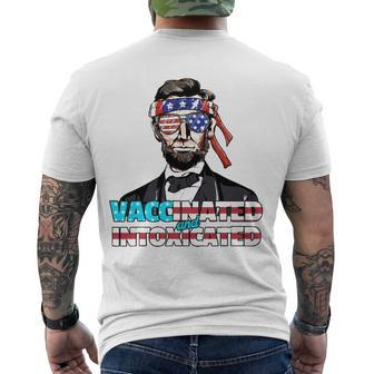 4Th Of July Abe Lincoln Fourth Of July Tee Men Men's Back Print T-shirt | Mazezy
