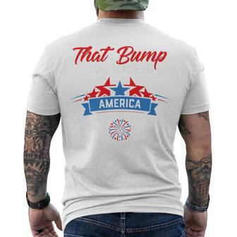 4Th Of July Pregnancy Announcement For Dad To Be Men Men's T-shirt Back Print - Seseable
