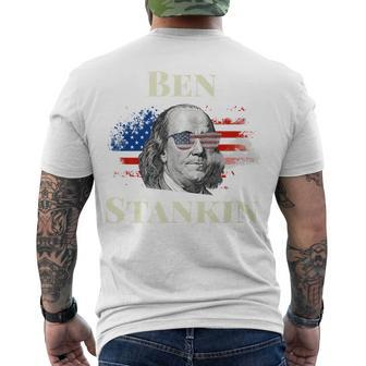 4Th Of July Stoner For Dad Boyfriend Men Ben Drankin Men's T-shirt Back Print - Seseable