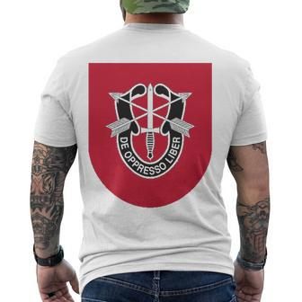 7Th Special Forces Group De Oppresso Liber Men's Back Print T-shirt | Mazezy