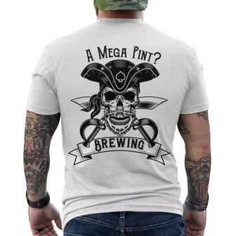 A Mega Pint Brewing Pirate Of The Mega Pint Men's Crewneck Short Sleeve Back Print T-shirt | Favorety UK