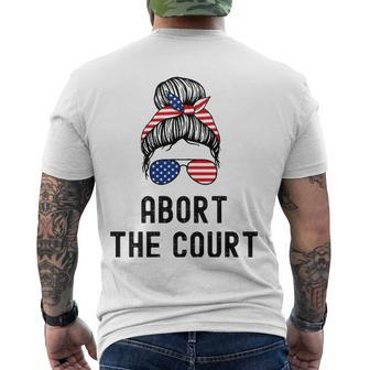 Abort The Court Pro Choice Support Roe V Wade Feminist Body Men's Back Print T-shirt | Mazezy