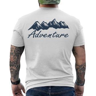 Adventure Gift Gift For Hikers Camping Nature Lover Gift Adventure Men's Crewneck Short Sleeve Back Print T-shirt | Favorety UK