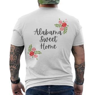 Alabama Sweet Home Sweet Home Men's Crewneck Short Sleeve Back Print T-shirt | Favorety