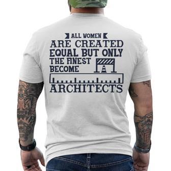 All Women Are Createdequal But Only Men's Crewneck Short Sleeve Back Print T-shirt | Favorety UK