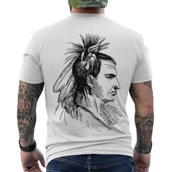 American Native Indian Graphics Men's Crewneck Short Sleeve Back Print T-shirt | Favorety CA