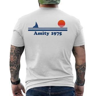 Amity Island Bait And Tackle Retro Fishing Men's Back Print T-shirt | Mazezy UK